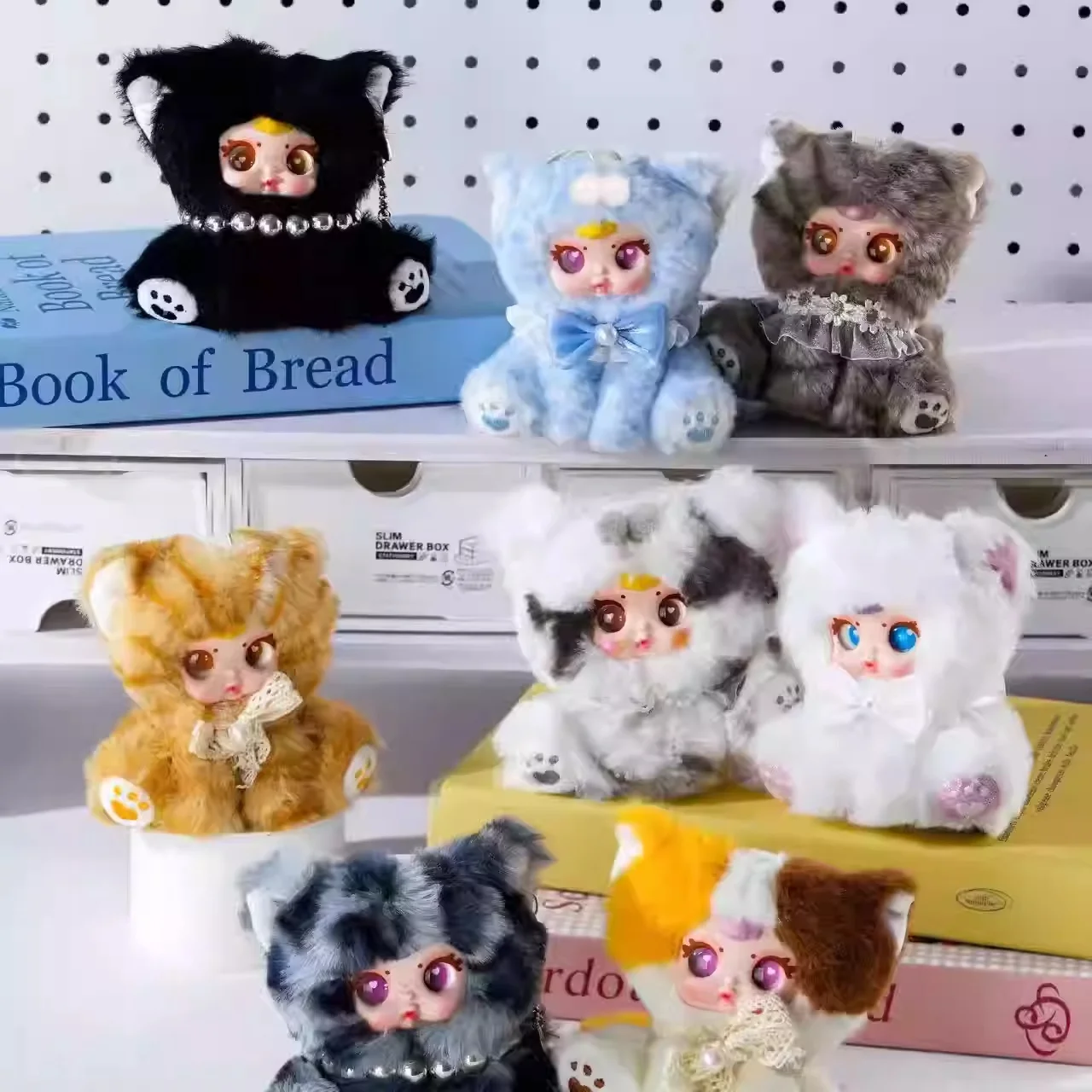 

Оригинальная милая кукла Mm Milk Candy Naughty Kitty Cat, виниловая плюшевая слепая коробка, рюкзак, подвеска, декор для девочек, загадочная коробка, забавные игрушки, подарки