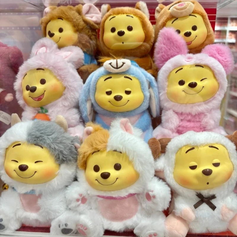 Winnie The Pooh Naughty Party Series Blind Box Vinyl Plush Winnie The Pooh Mystery Box Cute Doll Bag Pendant Grils Lovely Gifts