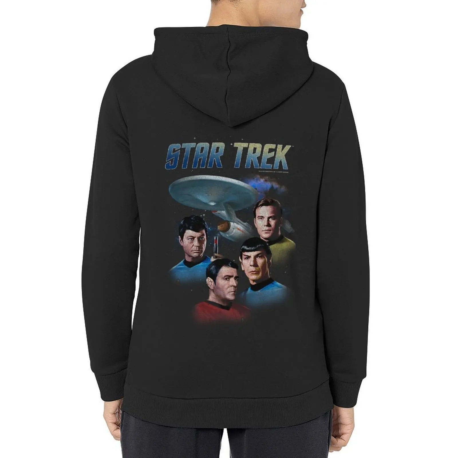 

Star Trek: The Original Series Vintage Enterprise Poster Hoodie graphic t shirts men male clothes new hooded tee