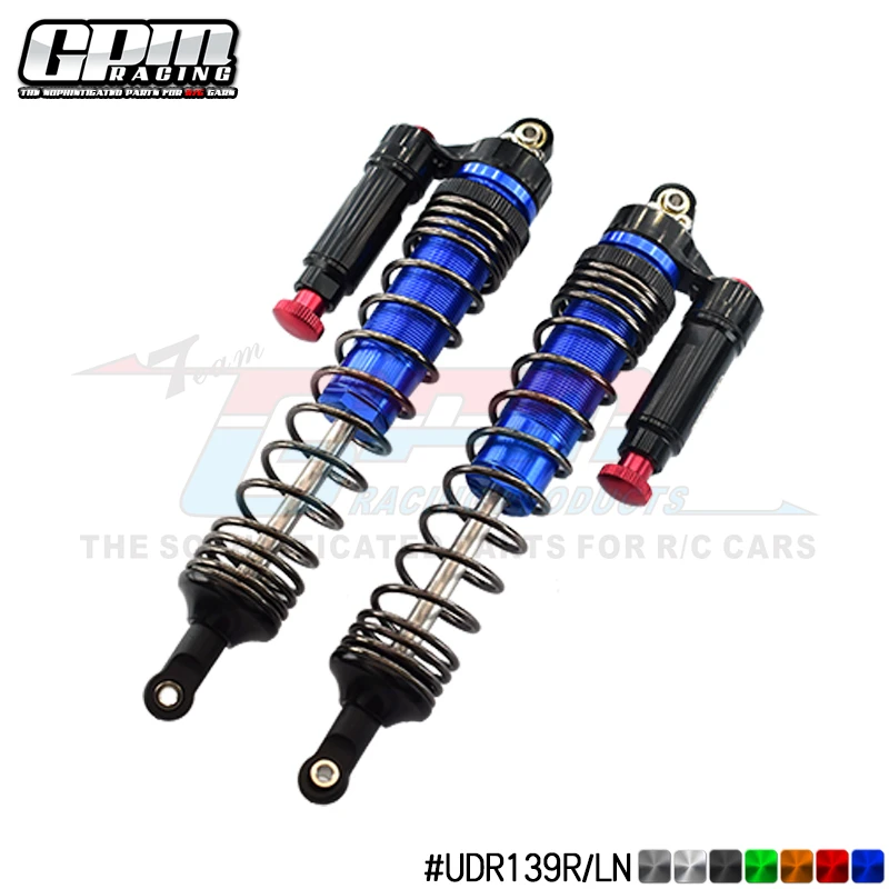 

GPM Aluminum Rear L-Shape Piggy Back Adjustable Spring Dampers For TRAXXAS 1/7