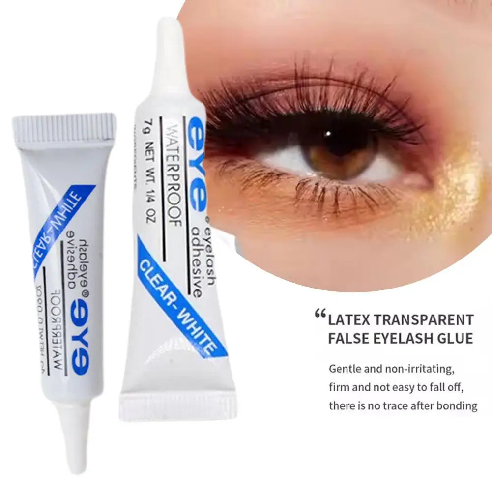 Waterproof Tool Makeup Tools Accessories Eyelash Glue New Strong False Eyelash Lash Glue Adhesive 7g, Dark or Clear maquillaje