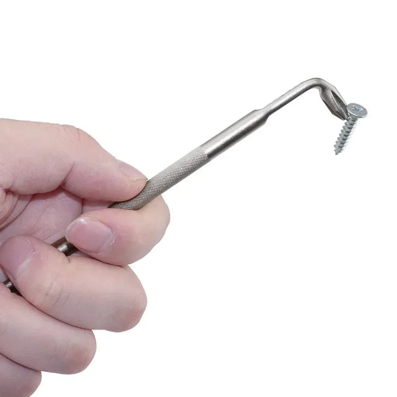 PH1 PH2 SL6 فيليبس المغناطيسي مفك قصير وجع أدوات يدوية L/S على شكل مزدوج رئيس الزاوية اليمنى الصليب مفك بت