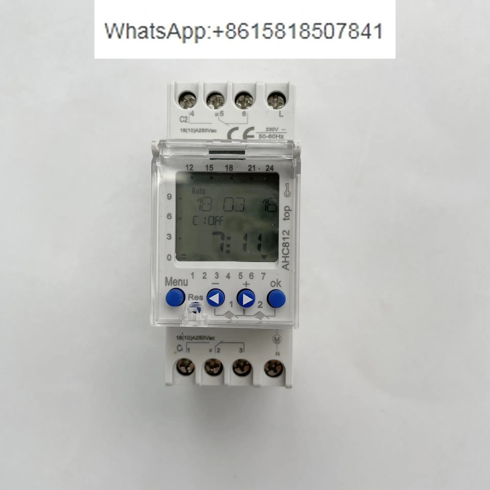 

2 Channel Timer Programmable Timing Switch AHC812 Programmable Timing Switch 220V 16A