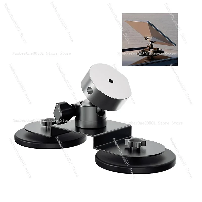 

Magnetic Car Roof Mount Adjustable Angle Black Metal Bracket for SUV RV Truck Boat Universal Vehicle Mount Holder