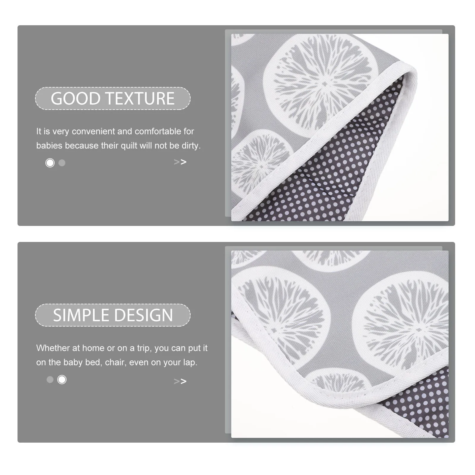 

Baby Changing Pad Portable Baby Diaper Changing Mat Travel Toddler Diaper Cushion Large Size Washable Infant Urinal Mat