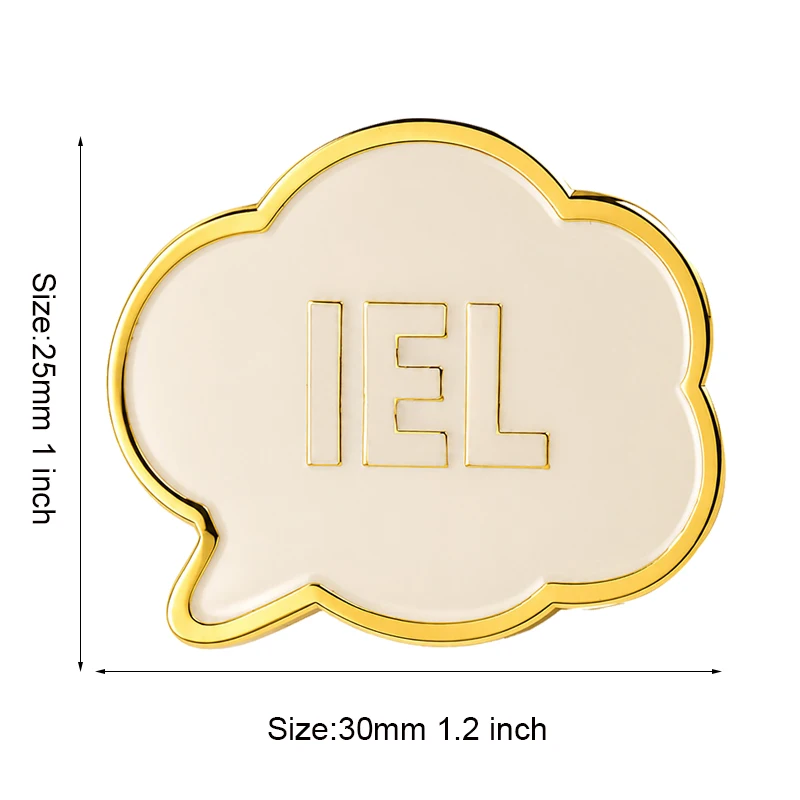 IEL Metal Lapel Pin Metal Brooch Badge