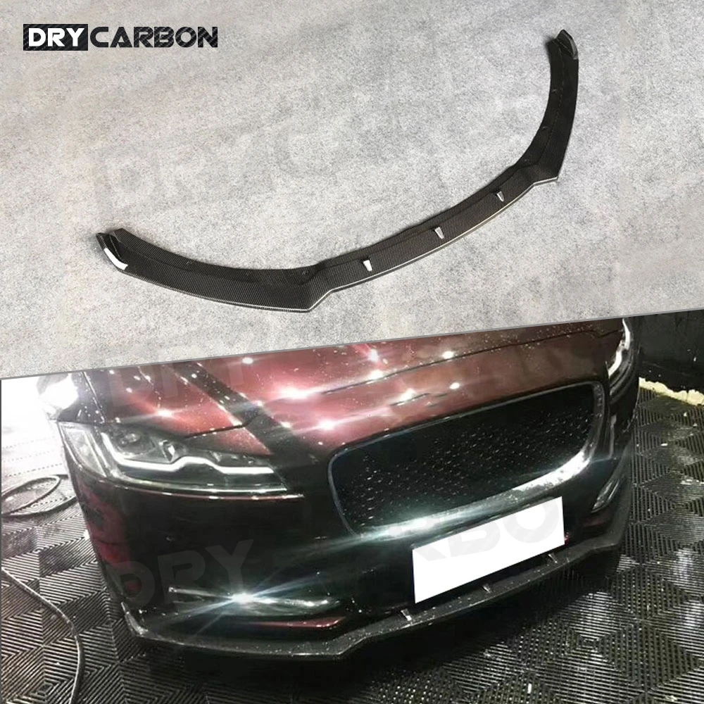 

Передний спойлер для Jaguar XF XFL Standard 2016-2019 из углеродного волокна/FRP, головной бампер, защита подбородка