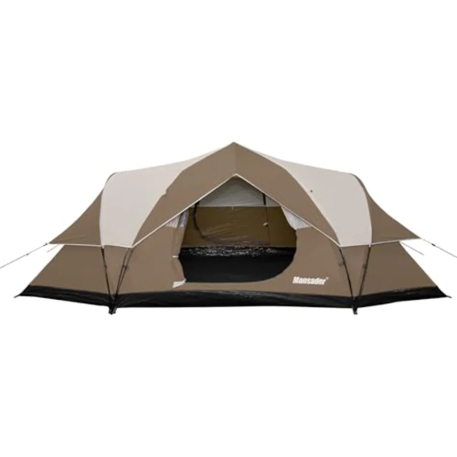 

6 Person Family Camping TentWaterproof Windproof with Top Rainfly Easy Set Up Pop Up Tent for Outdoor Camping Hiking Trave