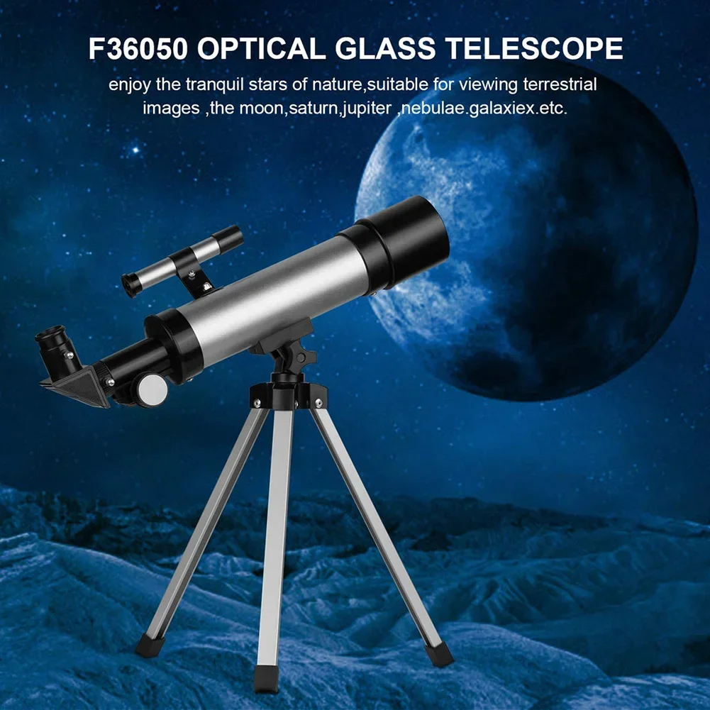 Kids Astronomical Telescope Professional Reflect Spyglass Education Science Beginners Monocular With Tripod Camping Travel Gifts