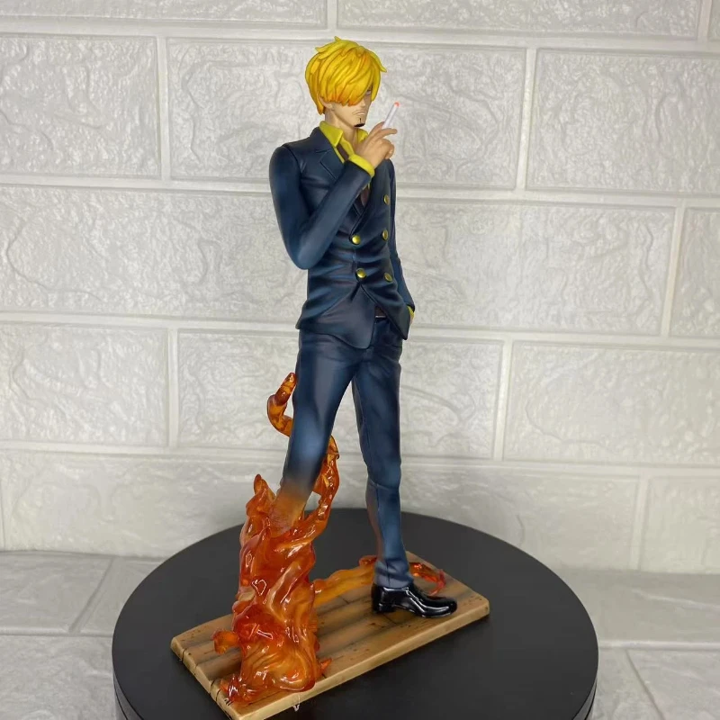 Statue de flamme Sanji, une pièce, série de résonance Lx, 23cm, Figurine de dessin animé en Pvc, décoration de bureau à collectionner, ornement, cadeau pour fans d'anime