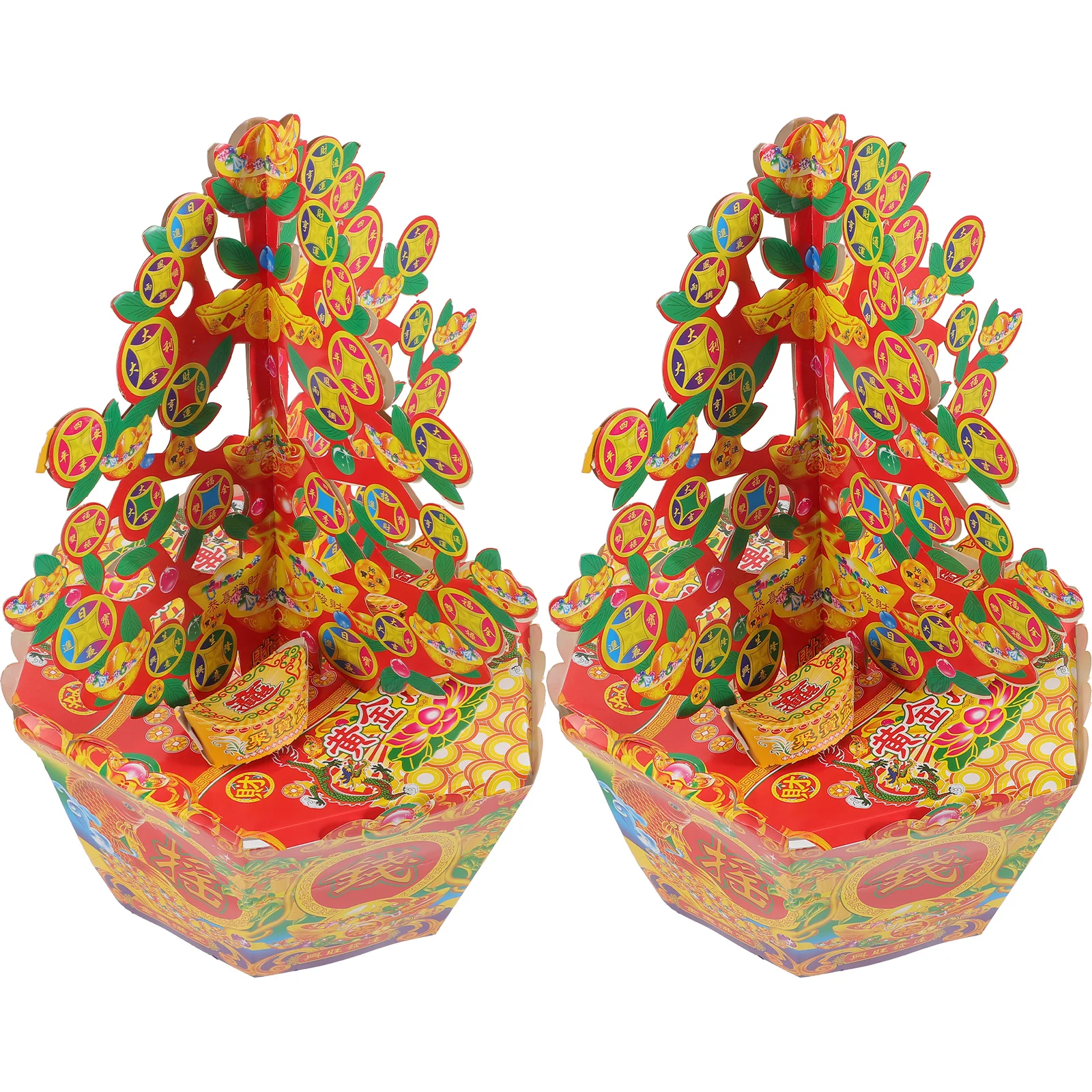 

Money Tree Treasure Pot Paper for Ancestor Festival Accessories Banknote Sacrifice Burn Ghost Large Denomination Banknotes