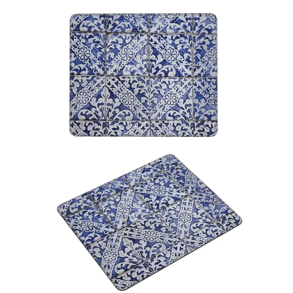 

Portuguese Tiles (Blue & White) Mouse Pad Computer Keyboard Mouse Mat Gaming PC Desk Mat Office Accessories Table Mats