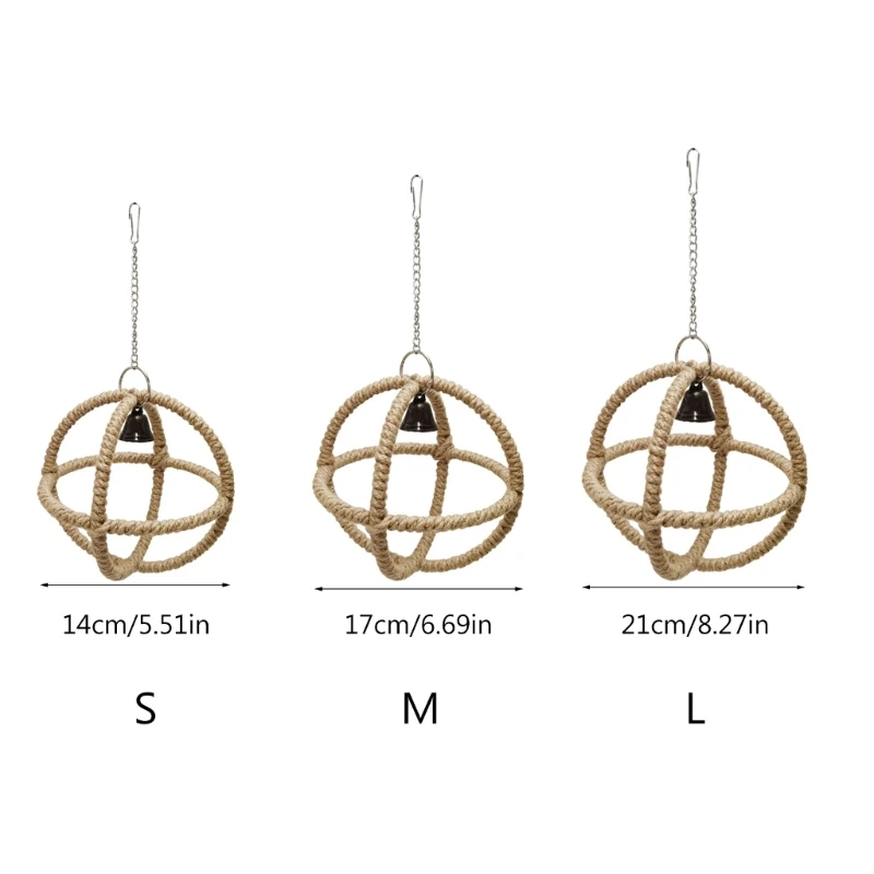 Hollow Ball Parrot Chew Hanging Toy Articles Parrot Chew Pet Bird Toy for Cage