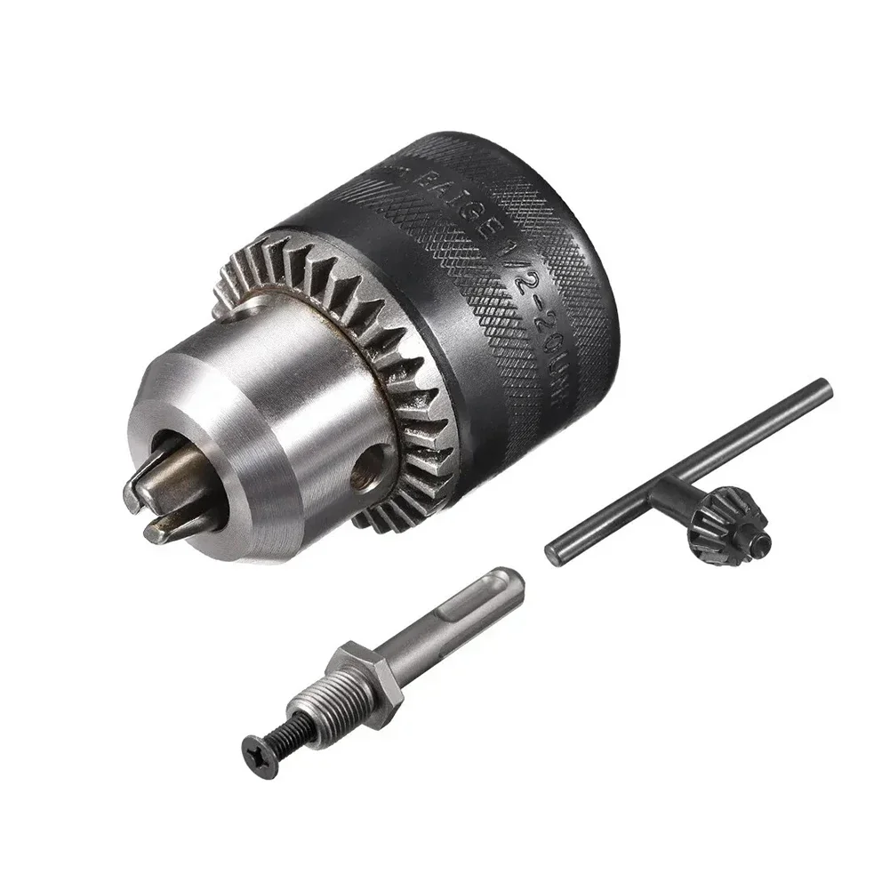 1.5-13mm Converter 1/2inch-20UNF Key เจาะ Chuck Thread Quick Change Adapter SDS-Plus Round Shank ประแจไฟฟ้าบิต
