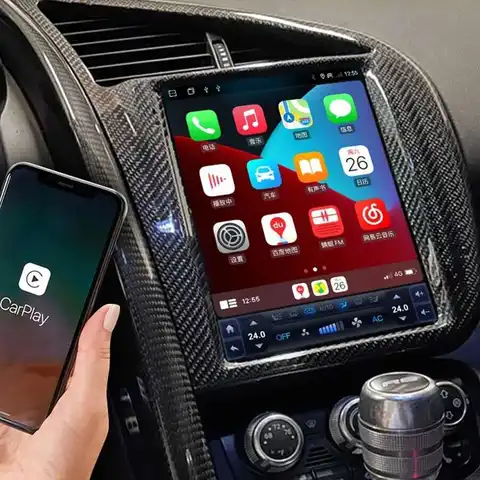 9.7 인치 안드로이드 터치 스크린 Carplay For Audi R8 2007-2014 차량용 라디오 네비게이션 GPS 스테레오 비디오 플레이어 멀티미디어 DSP 헤드 유닛