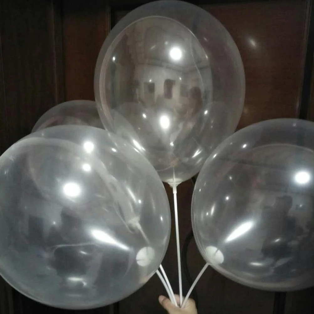 

200 Pcs Balloon Props Decoration Balloons Birthday Party Favors Clear Big Round Bubbles