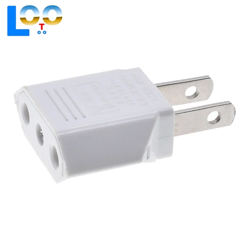 2 قطعة الولايات المتحدة محول القابس السفر الاتحاد الأوروبي إلى الولايات المتحدة JP محول الطاقة محول القابس الكهربائية مآخذ شاحن تيار متردد المخرج