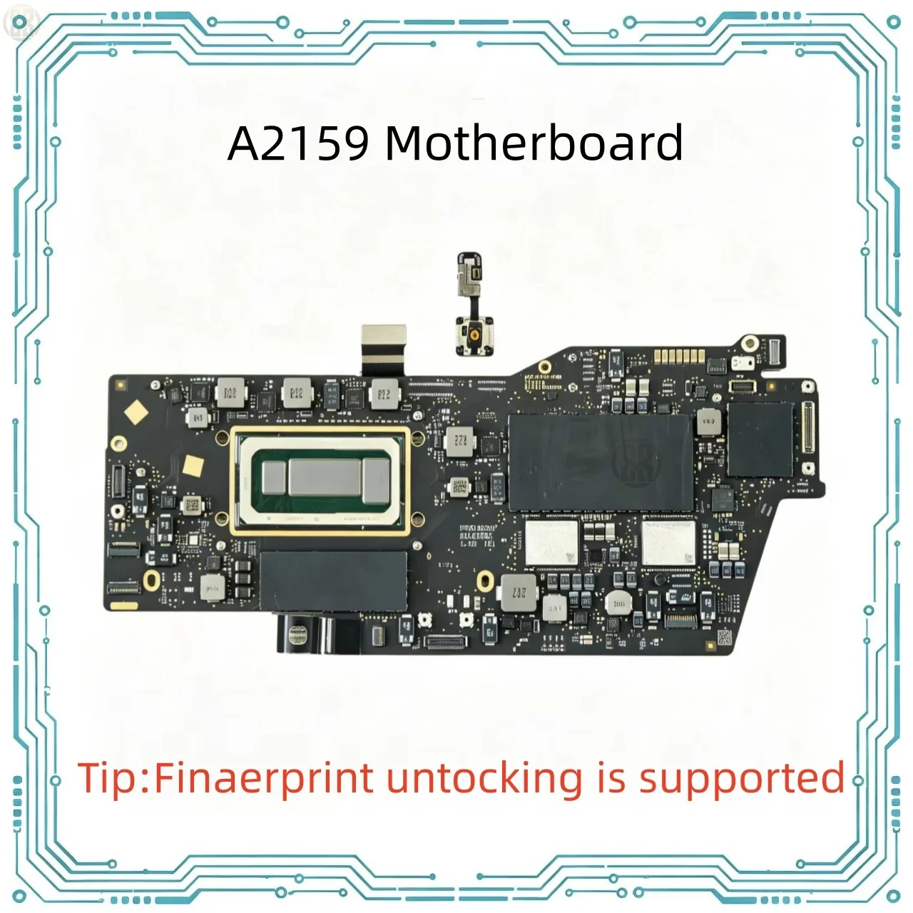 820-01598-A Original Logic Board A2159 For MacBook Pro 13'' 2019 1.4GHz I5 8GB 256GB SSD With Fingerprint Motherboard