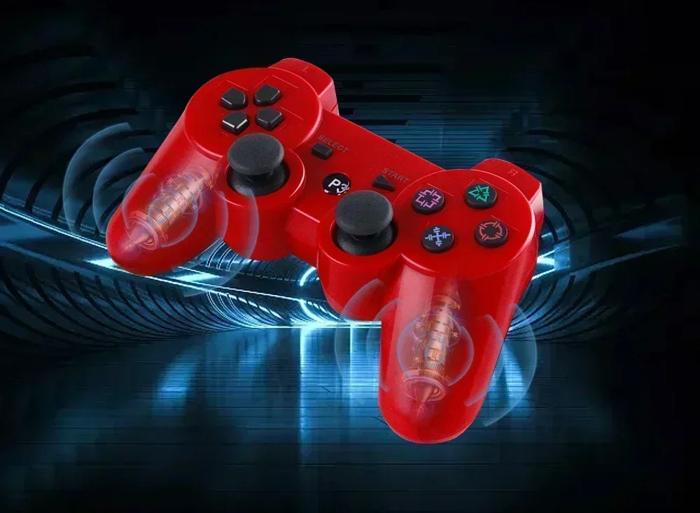 Bluetooth PS3 draadloze gamepad gamepad trillingen neutrale draadloze milieubescherming ABS materiaal sneeuwvlokknop Perfect