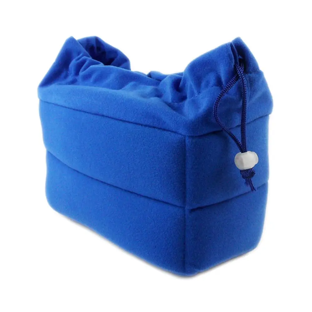 كاميرا إدراج حقيبة التقسيم مبطن حقيبة المخملية للصدمات حماية عدسة الكاميرا حقيبة لينة لكاميرات كانون نيكون سوني DSLR