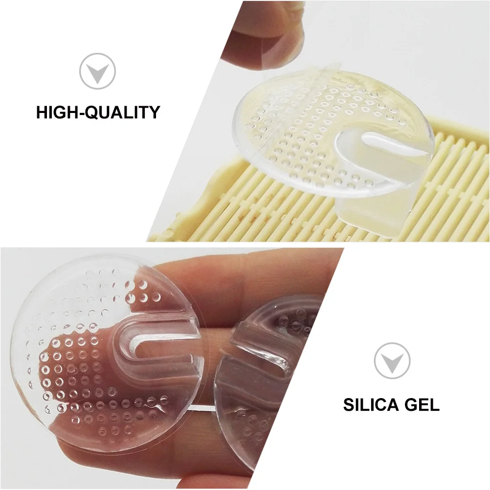 

5 Pairs Gel Toe Separators Shape Reusable Silica Gel Insoles Forefoot Pads Cushions for Sandals Women House Shoes Small