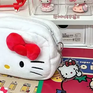 Kotak Pensil Mewah Hello Kitty Lucu Tas Alat Tulis Kapasitas Besar Siswa Tas Penyimpanan Rias Anak Perempuan Lucu Kawaii Hadiah Pesta 8 mojipop penjualan terbaik - №