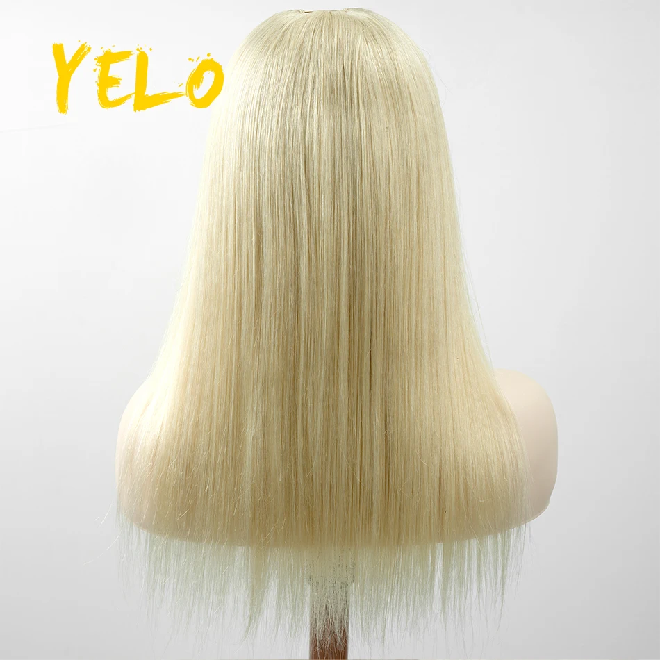 Yelo Rechte Pruiken U Deel Pruik Brazilian Human Hair Pruiken Natuurlijke Onbewerkte Remy Hair Lijmloze Midden U Vorm Pruik 180% Dichtheid