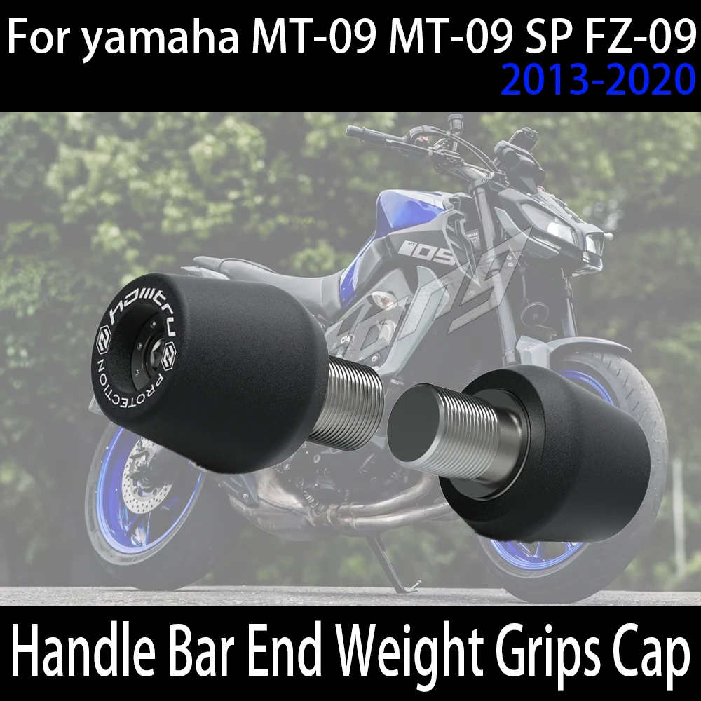 

For yamaha MT-09 MT-09 SP FZ-09 2013-2019 2020 Motorcycle shock absorber handle slider Handle Bar End Weight Grips Cap