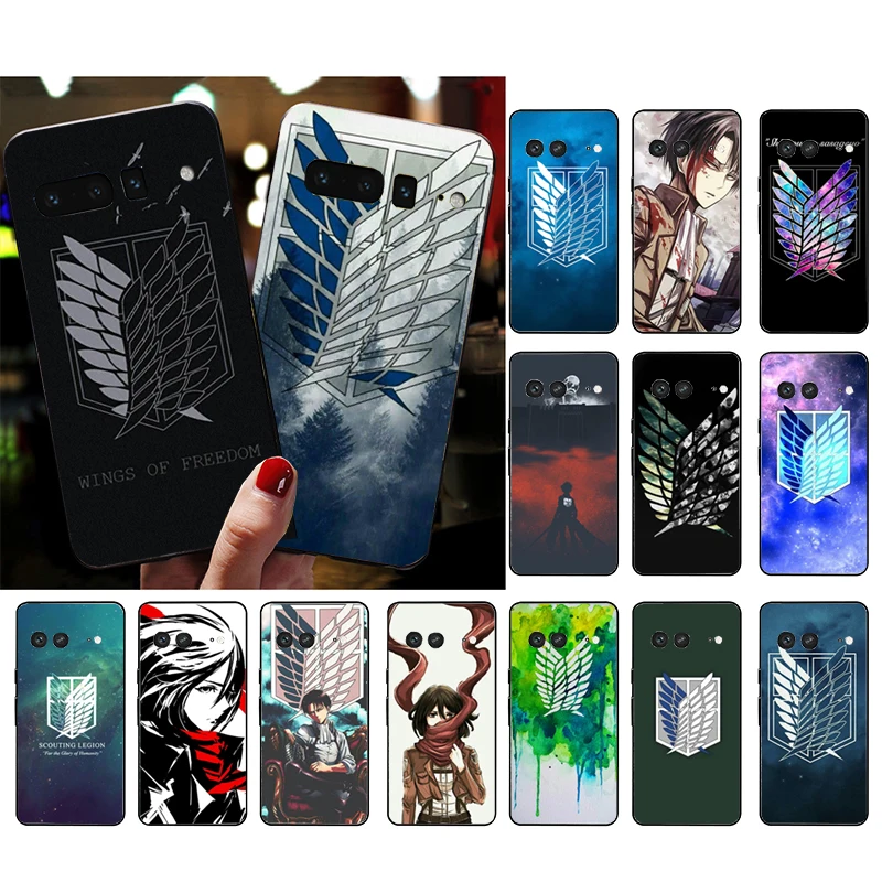 

Phone Case For Google Pixel 10 9 Pro XL 9A 8 7 6 Pro Pixel 8A 7A 6A Pixel 8 7 6 5 Anime Japanese attack on Titan
