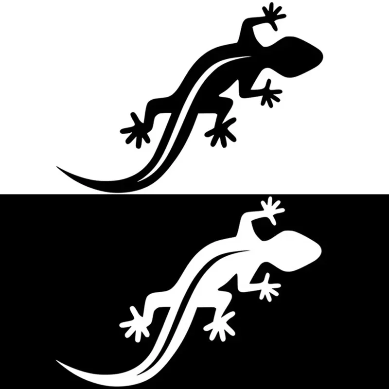 22.2x15.6cm Personalized Lovely Gecko Motorcycle Reflective Vinyl Sticker Decal Car Bumper Windshield Window Rear Decal