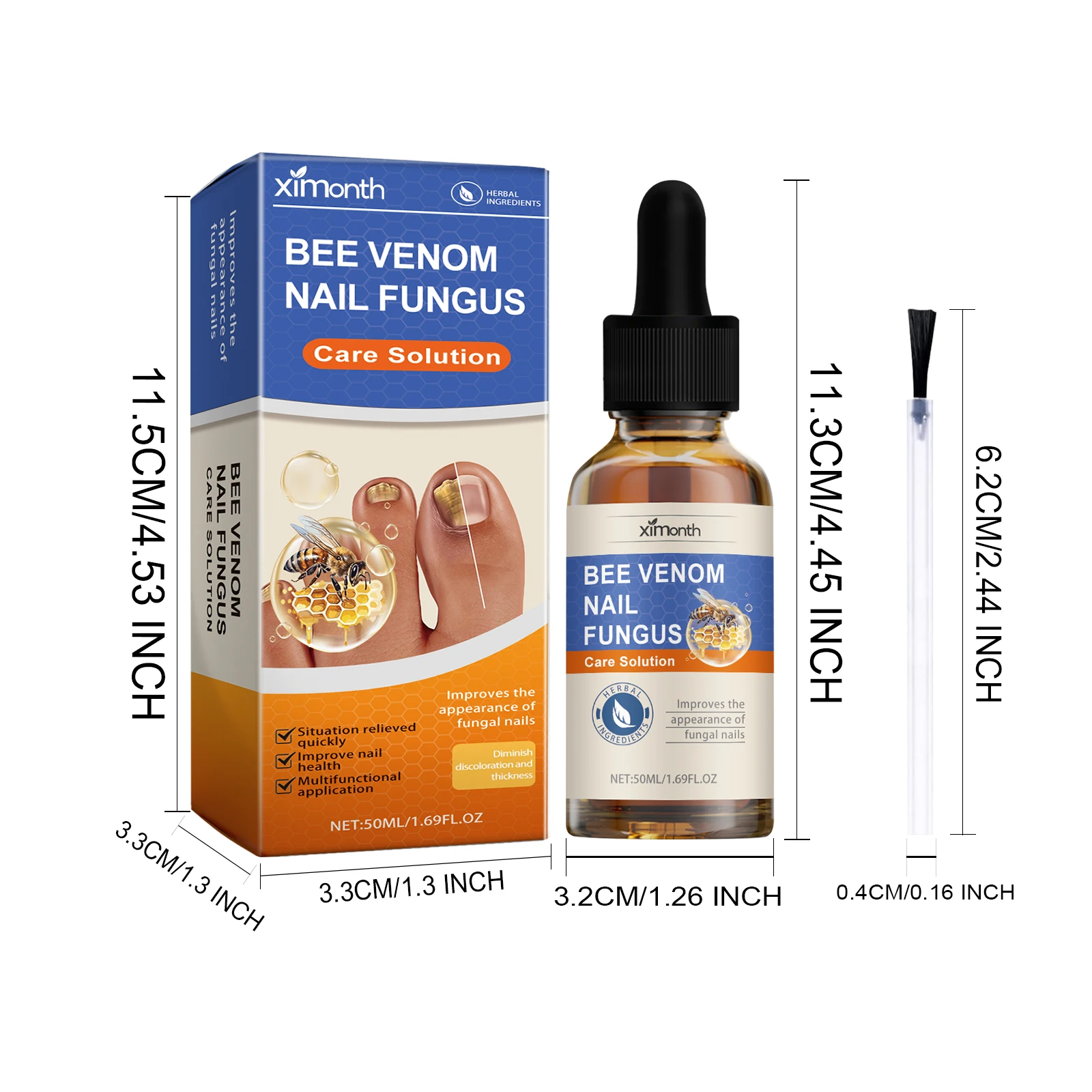 Bee Venom Nail Fungus Care Solution Maintenance Repair Nail Discoloration Thick Hand Foot Nail Manicureed Health Care Essence image 6