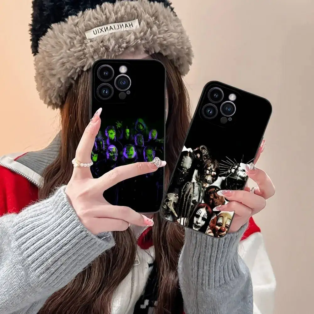 

Rock Ban S-SlipknotS Phone Case For iPhone 16,15,14,13,12,11,Pro,XS,Max,XR,Plus,E,SE4,Mini Black Fashion Cover
