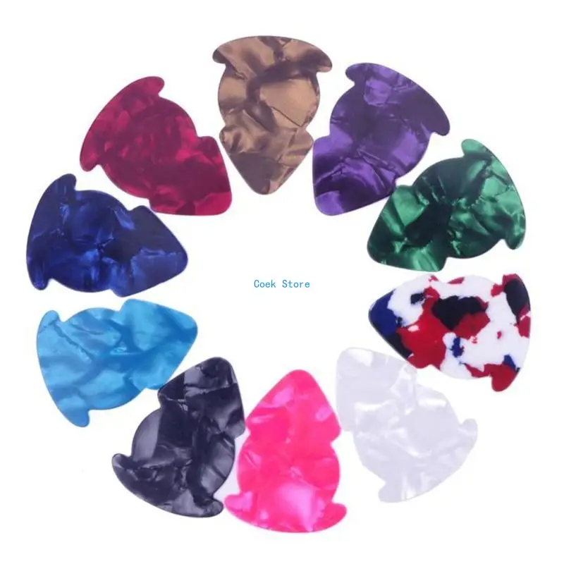 

11UE 10Pcs Acoustic Electric Bass Guitars Plectrum Enduring Guitar Pick Plectrums