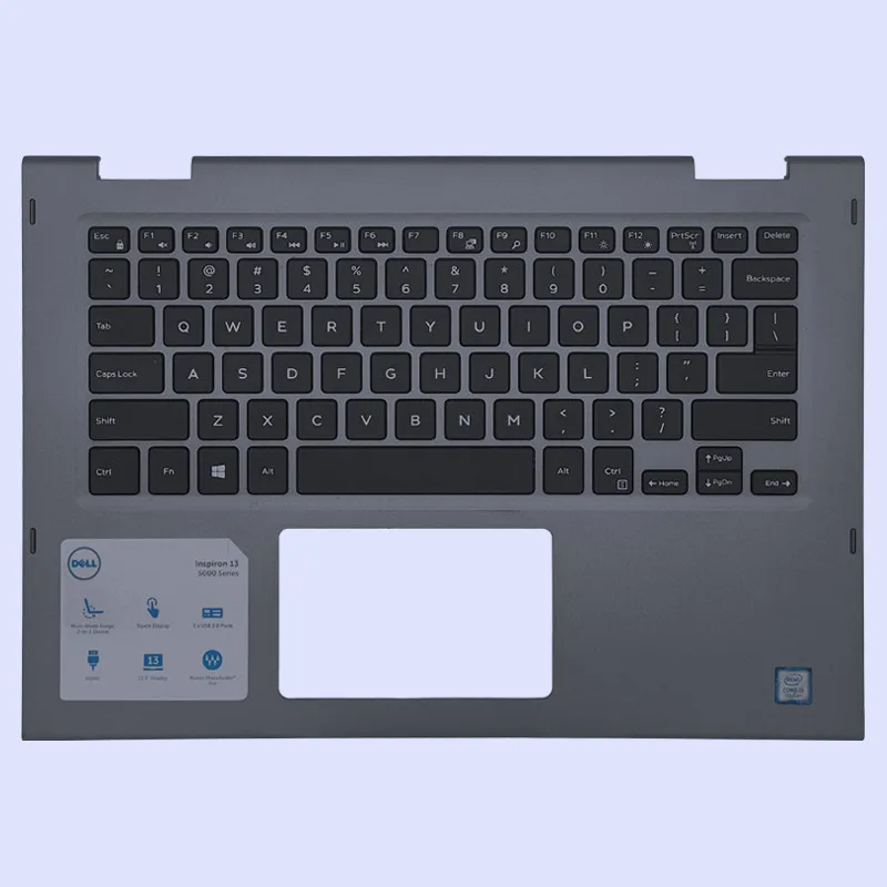 

Верхняя крышка для ноутбука Dell Inspiron 13MF 5368 5378 Series с языковой клавиатурой версии США с подсветкой/без подсветки