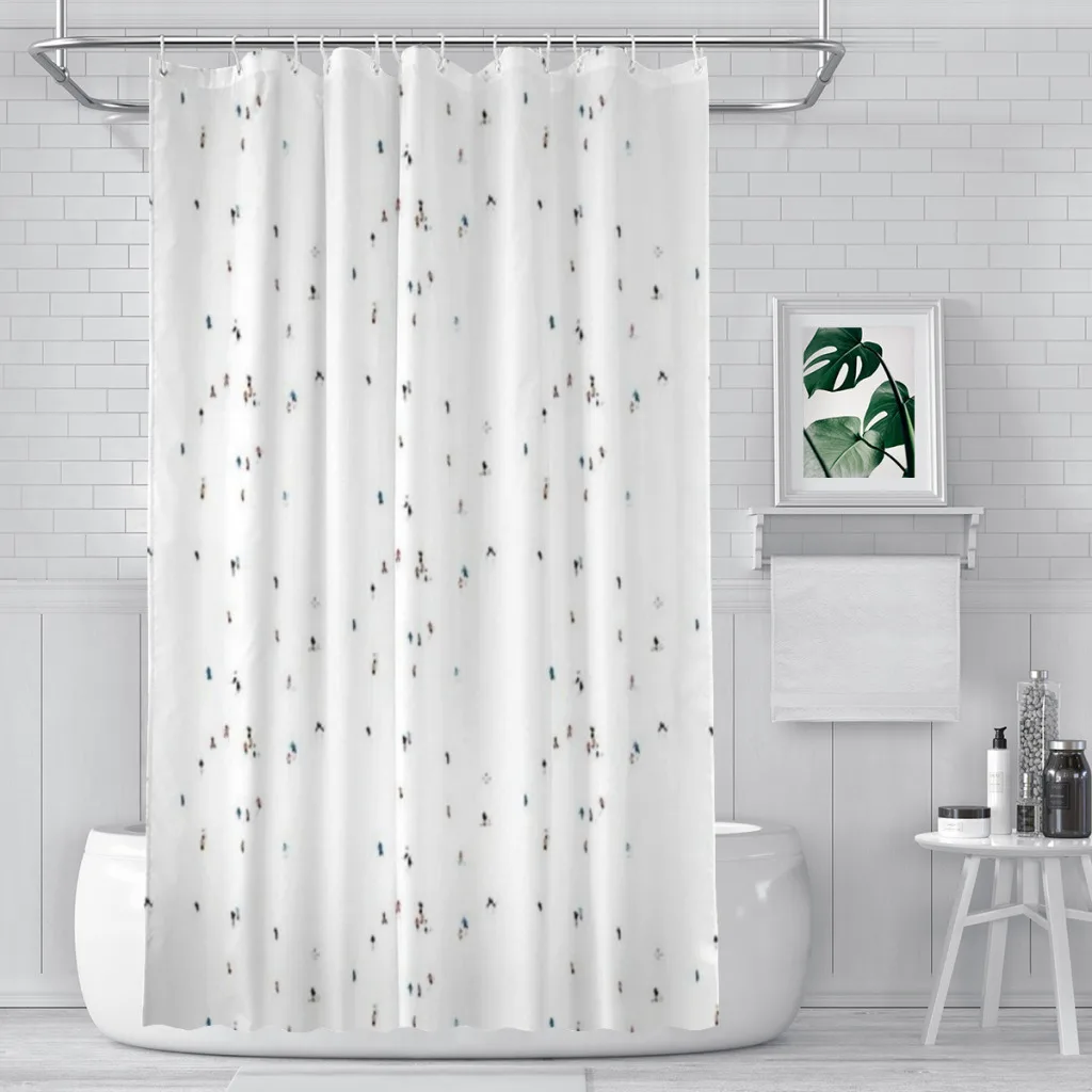 Ski Slopes Shower Curtain for Bathroom  Aesthetic Room Decoration