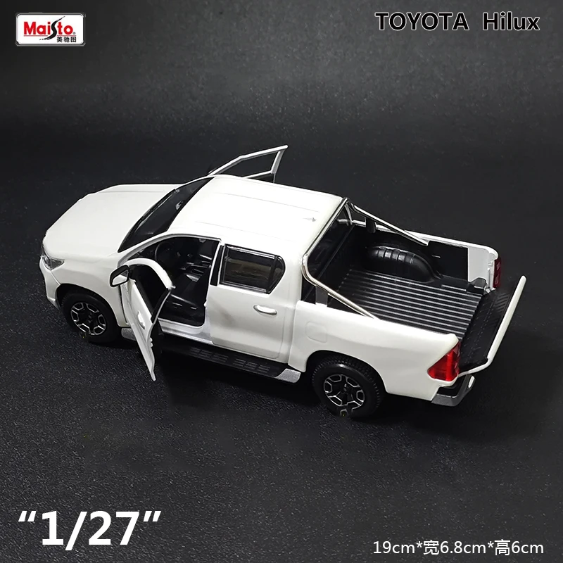 Maisto 1:27 Toyota Hilux Pickup Liga Carro Diecasts & Veículos de Brinquedo Modelo de Carro Modelo em Escala em Miniatura Carro Para Crianças