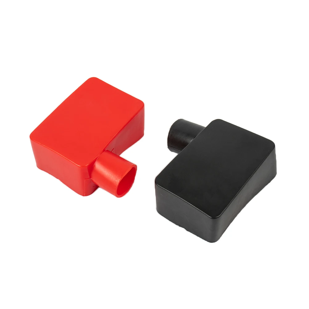 2X Black&Red Car Battery Terminal Insulator Wire Connectors Cap Cover Rubber Pair For The Positive Battery Terminals Of Most Car