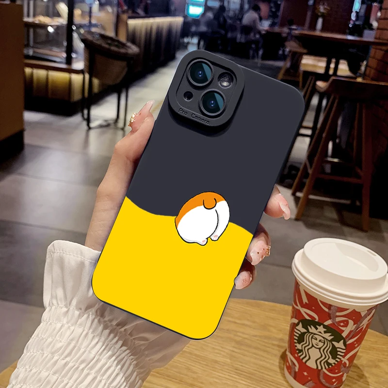 

Corgi Playing Hide Seek Phone Case For Samsung Galaxy S23 S24 S25 Ultra S21 S22 FE Plus Samsung A54 A53 A55 A33 A34 A35 Funda