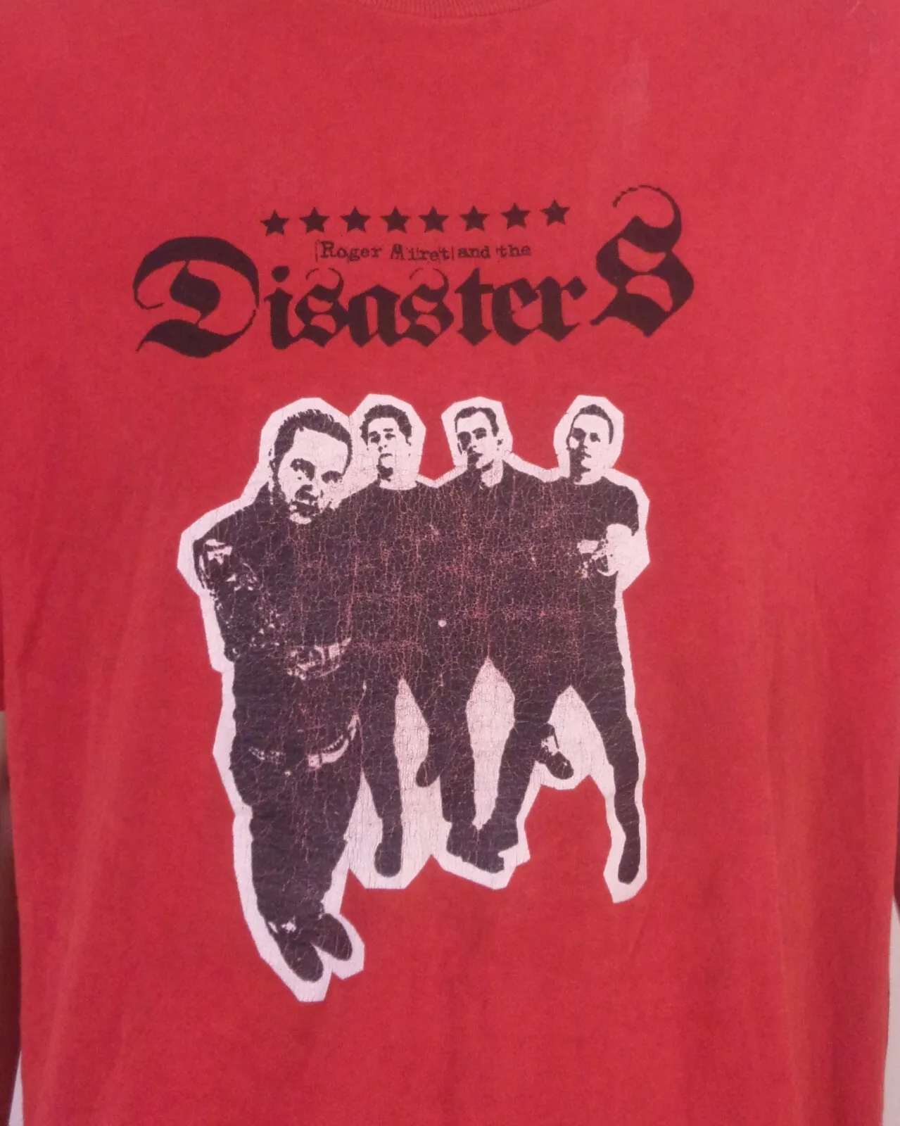 vintage 90s 00s Y2K Roger Miret and the Disasters T-Shirt Agnostic Front NYHC XL