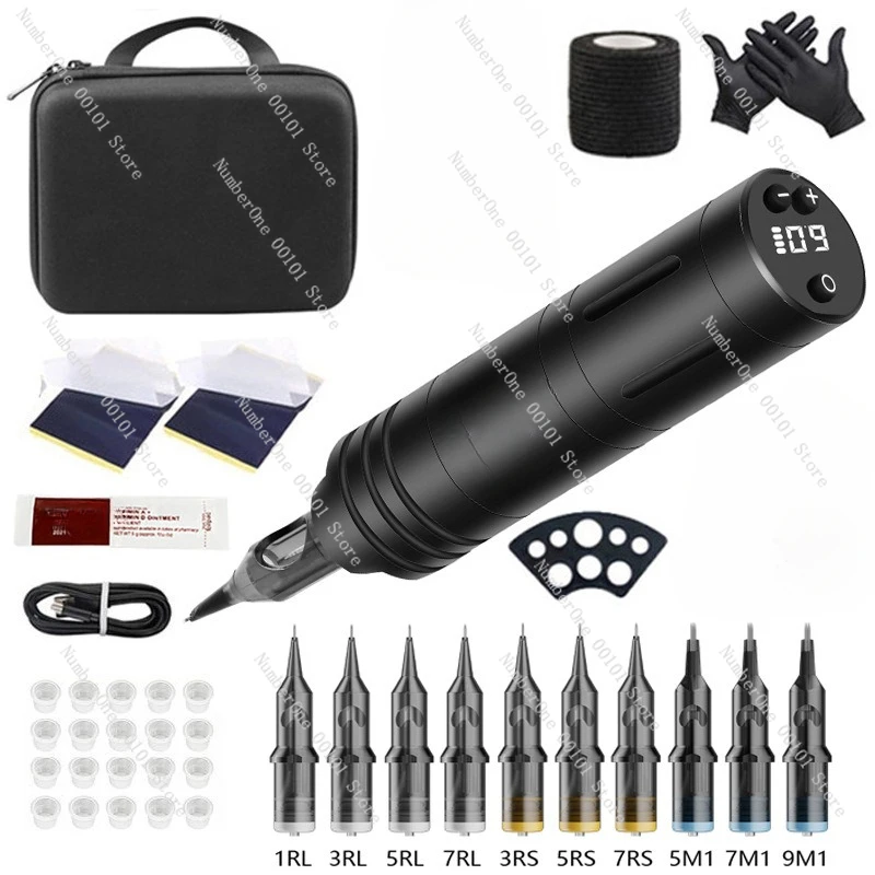 

Tattoo set Wireless battery pen Tattoo machine Piercing tattoo tool Full set of equipment