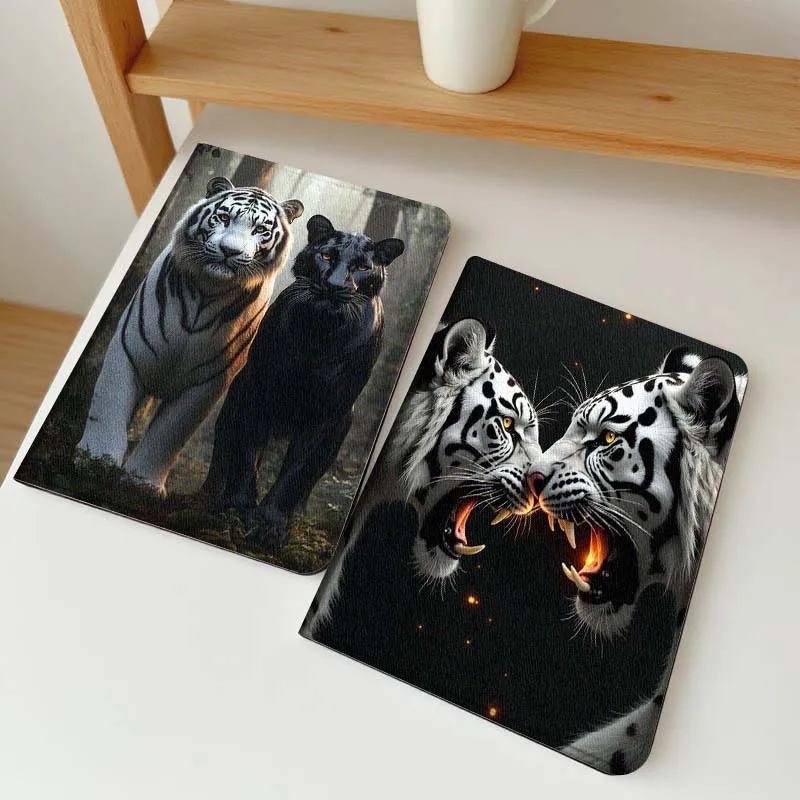 

Cool White Tiger Flame Gift For Samsung Galaxy Tab A7 A A8 A9 A11 S6 S11 10.1 10.4 10.5 Inch Lite PLus Soft Tablet Case