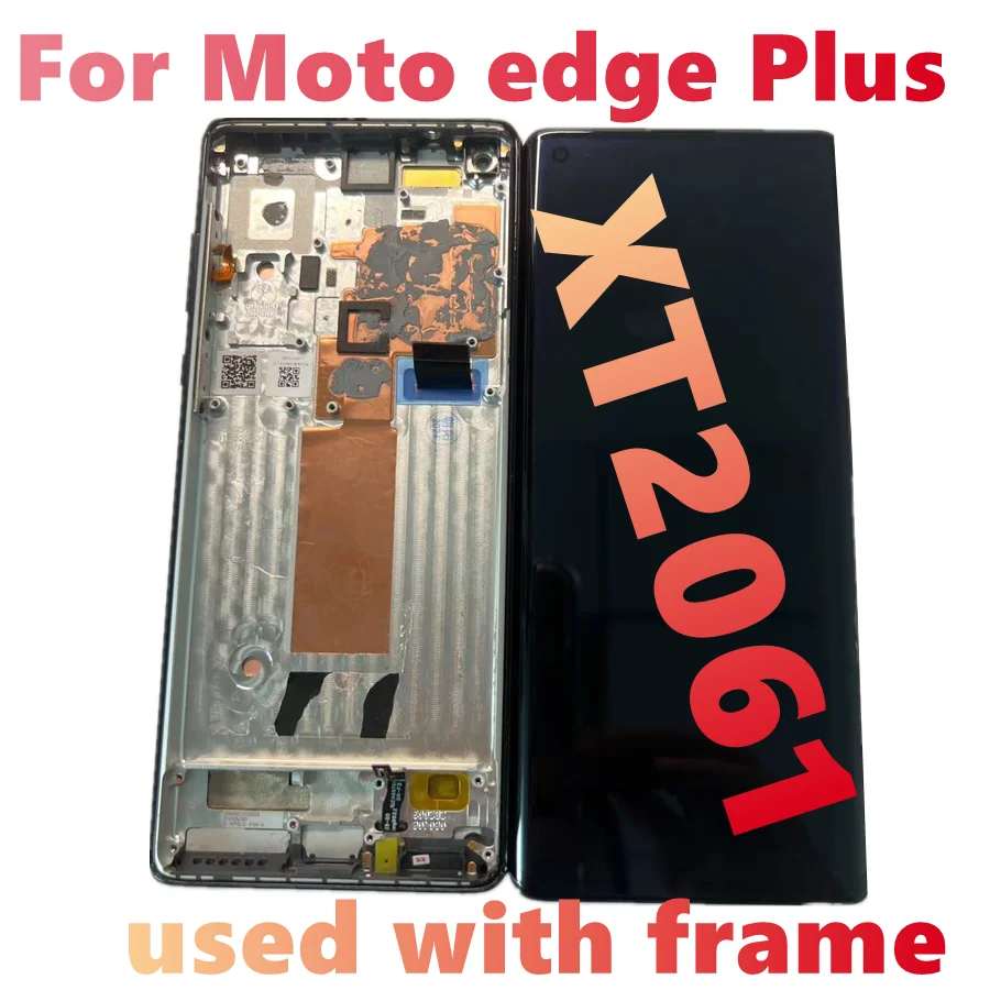 For Motorola Moto Edge Plus LCD XT2061-3 Touch Screen Digitizer For Moto Edge+ Display XT2061-1 For Moto Edge Plus LCD