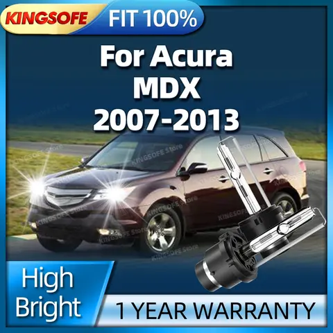 2 szt. Xenonowe żarówki HID 35W D2S do reflektorów samochodowych 6000K, żarówki tuningowe do Acura MDX 2007 2008 2009 2010 2011 2012 2013