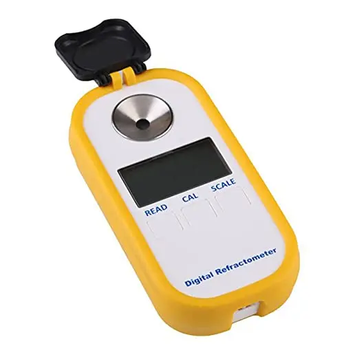 Portable Digital Refractometer Brix Meter Tester Measuring Tool with Brix 0.0 to 90.0% Refractive Index 1.3330 to 1.5177nD