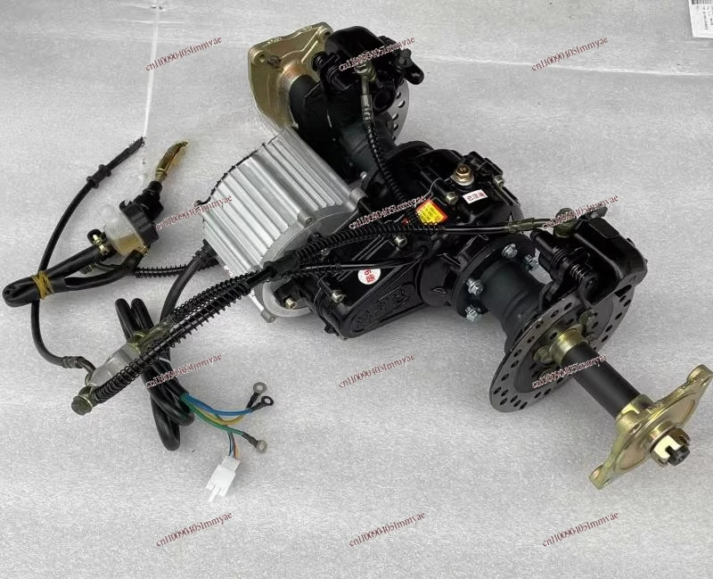 Modified Four-wheel Box Electric Kart Accessories Shaft Drive Differential Rear Axle Motor Tooth Bag Brake 55CM
