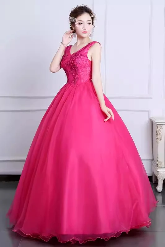 LEOSOXS-vestido De quinceañera para baile De graduación, traje De fiesta De graduación, color rosa, 15 y 16, barato, en Stock