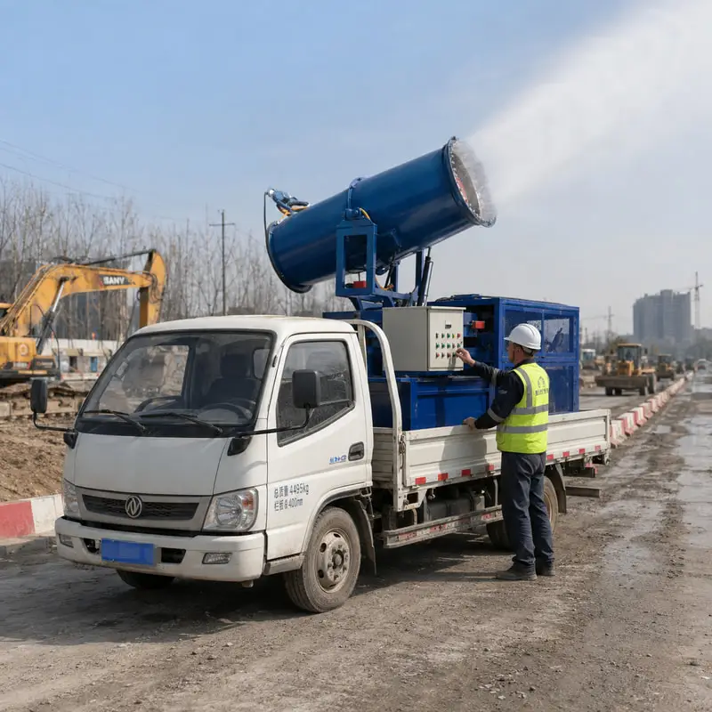 For Steel Plant Dust Control Customized All Weather Atomizing Mist Cannon with Efficient Dust Reduction Dust Control Machine