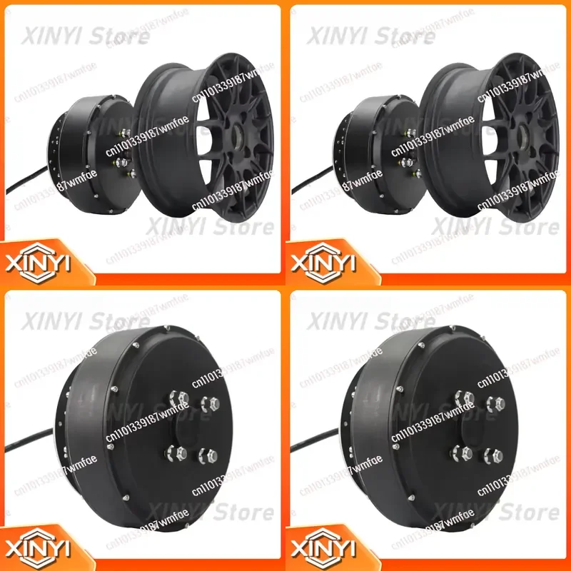 QS260 3000W 48V 52V 60V 72V Single Axle Hub Motor for Electric Bike Scooter E-Bike Conversion Kit IP54 Waterproof Disc Brake