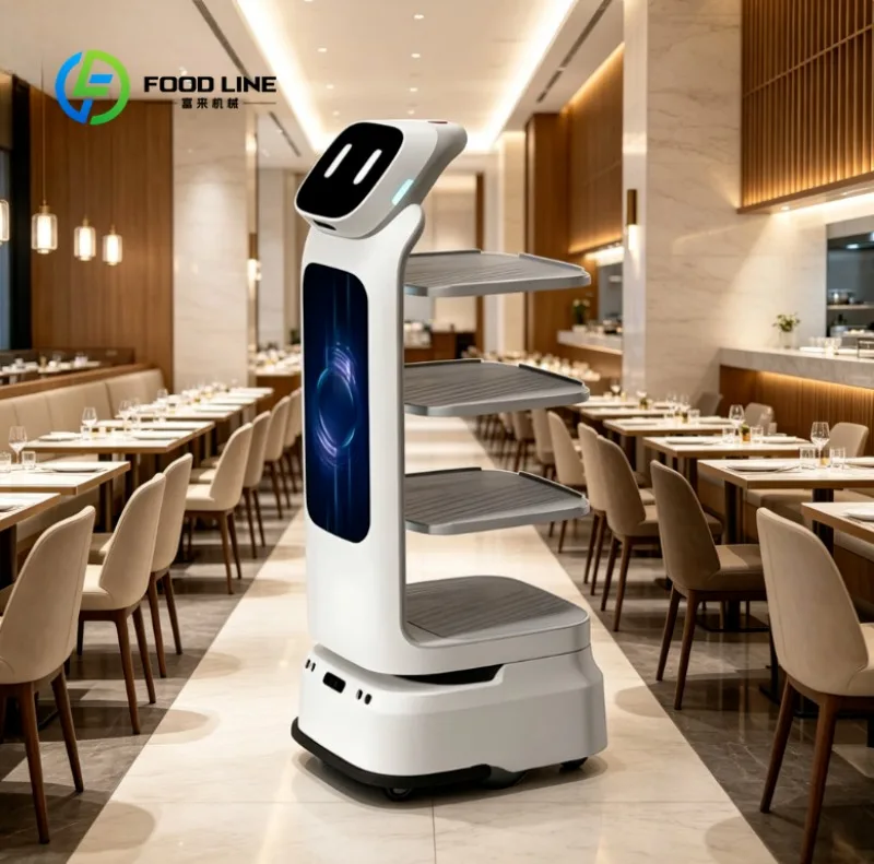 Custom Made Autonomous Navigation Food Delivery Waiter Robot for Restaurant Catering Use
