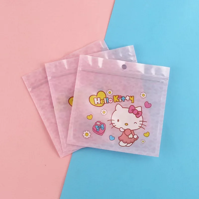 hello kitty sanrio my melody kuromi cartoon kuromi ziplock bag candy snack packaging bag storage sealed bag gift wholesale